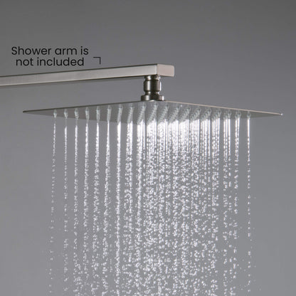 Quadra 10" Metal Rain Shower Head 2mm Ultra Thin Profile  - RS101