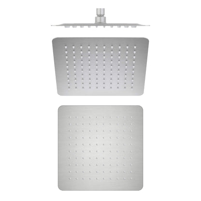 Quadra 10" Metal Rain Shower Head 2mm Ultra Thin Profile  - RS101