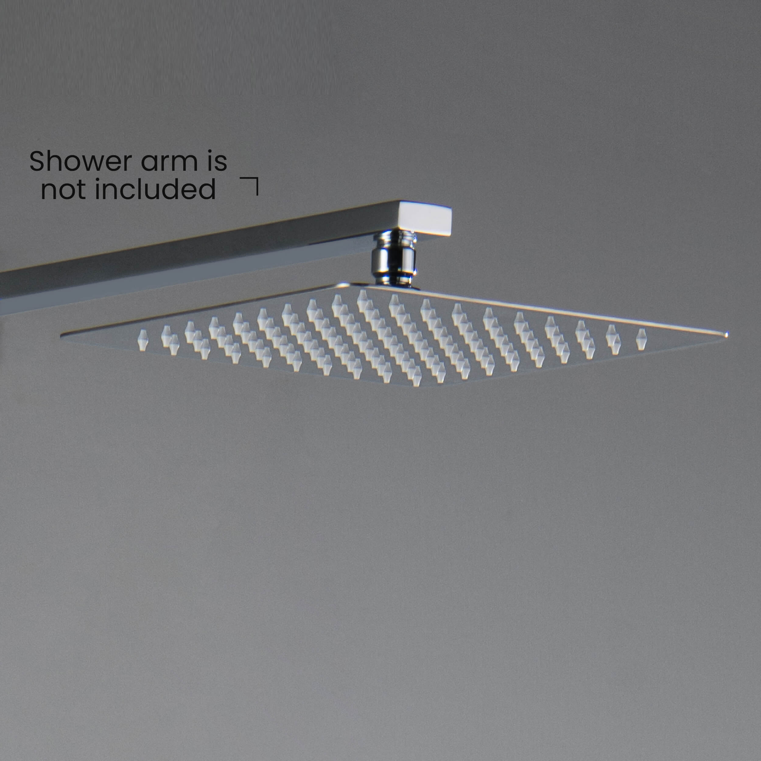 Quadra 10" Metal Rain Shower Head 2mm Ultra Thin Profile  - RS101