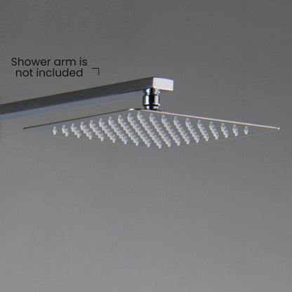 Quadra 10" Metal Rain Shower Head 2mm Ultra Thin Profile  - RS101