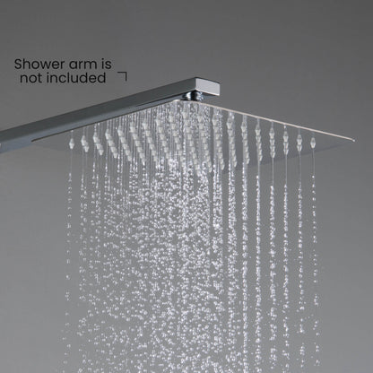 Quadra 10" Metal Rain Shower Head 2mm Ultra Thin Profile  - RS101