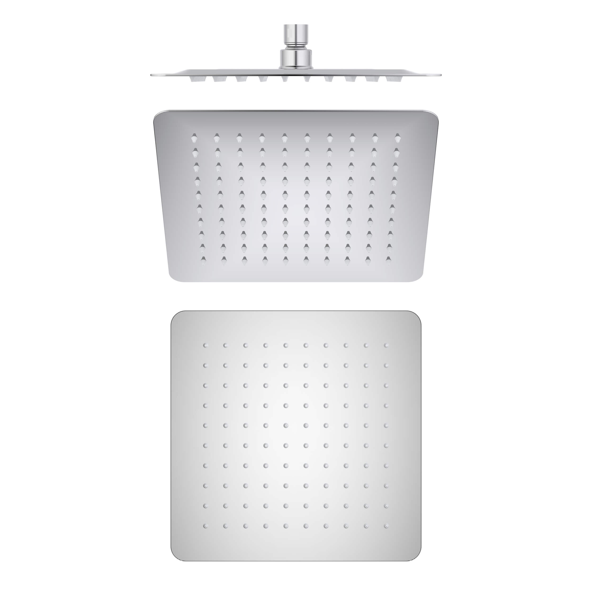 Quadra 10" Metal Rain Shower Head 2mm Ultra Thin Profile  - RS101