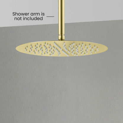 Halo 12" Metal Rain Shower Head 2mm Ultra Thin Profile  - RS102