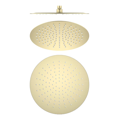 Halo 12" Metal Rain Shower Head 2mm Ultra Thin Profile  - RS102