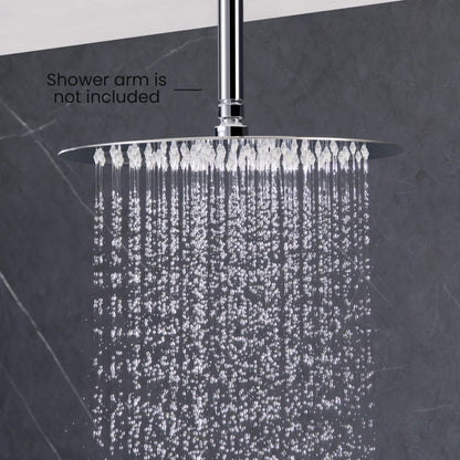 Halo 12" Metal Rain Shower Head 2mm Ultra Thin Profile  - RS102