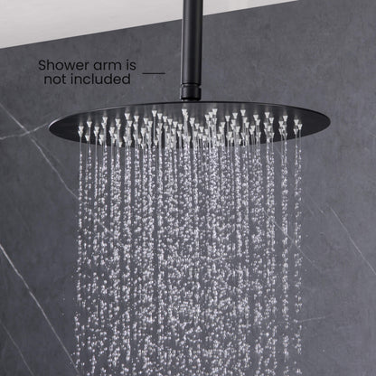 Halo 12" Metal Rain Shower Head 2mm Ultra Thin Profile  - RS102