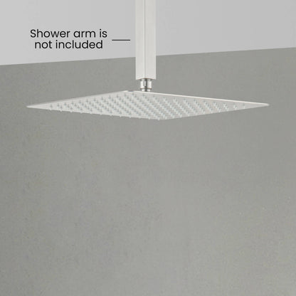 Quadra 12" Metal Rain Shower Head 2mm Ultra Thin Profile - RS103