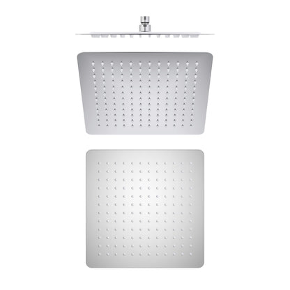 Quadra 12" Metal Rain Shower Head 2mm Ultra Thin Profile - RS103