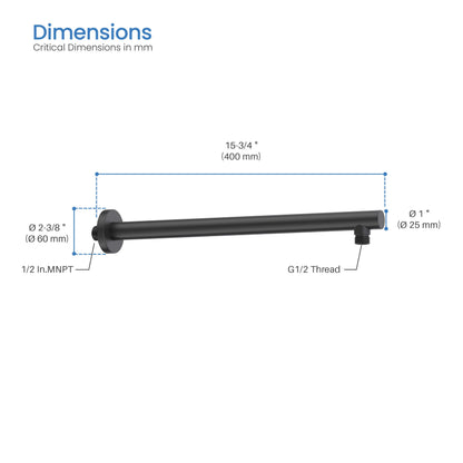 Halo 16" Wall Mounted Shower Arm - SA1600