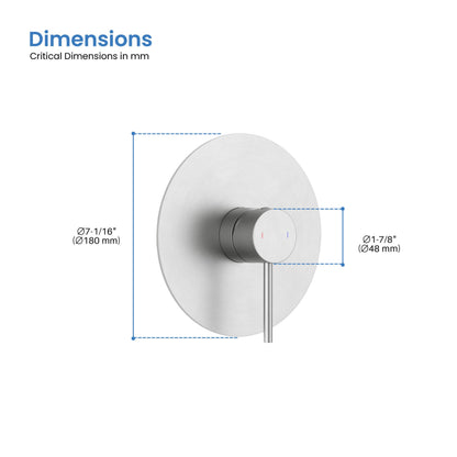 Halo Single Function Rough-in Valve Trim Plate - SVT1-1