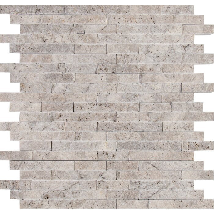Silver Splitface Interlocking Mosaic