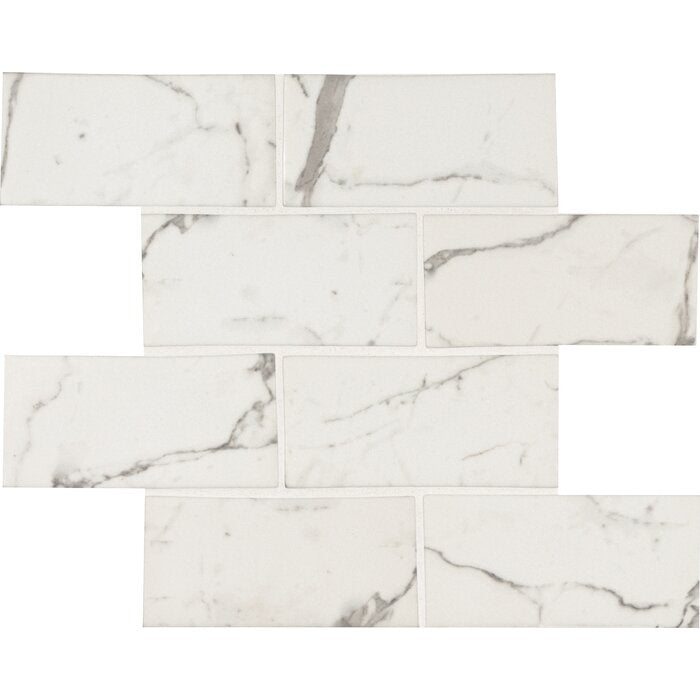 Statuario Celano 3X6 Mesh