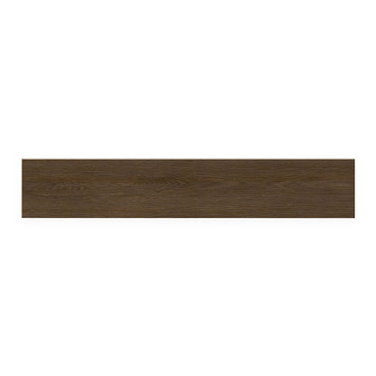 Studio Adlar 8.98x48.03 9mm 30mil low gloss luxury vinyl tile in dark brown color.