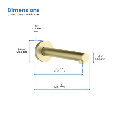 Halo Metal Tub Spout - TS100