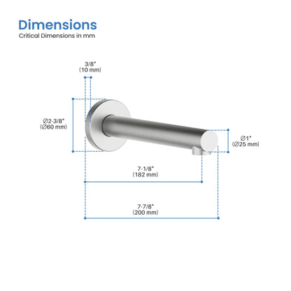 Halo Metal Tub Spout - TS100