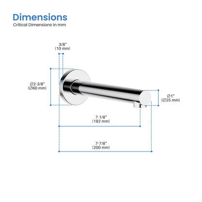 Halo Metal Tub Spout - TS100