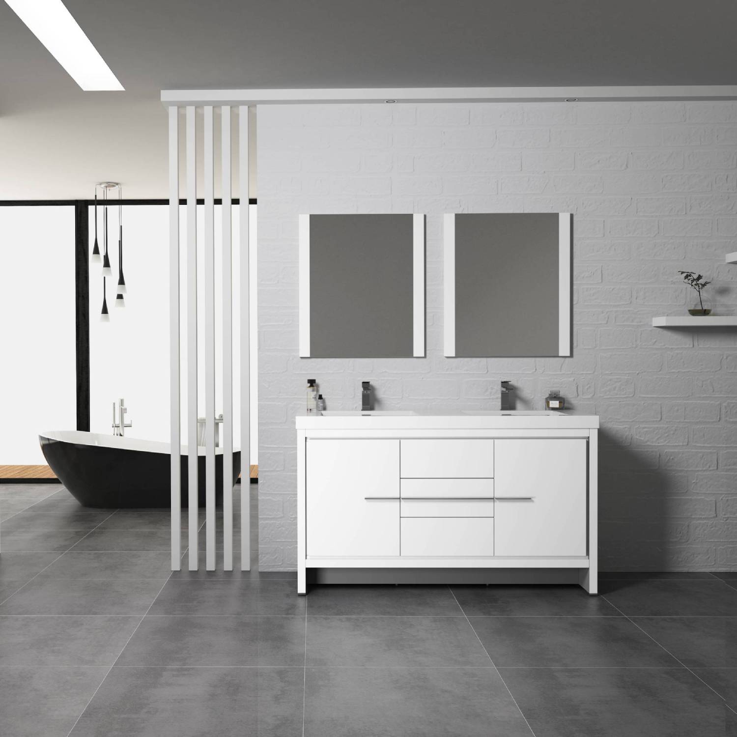 Milan 60 Inch Vanity