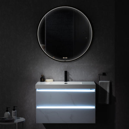 Jena 30 Inch Vanity（LED Illuminated）