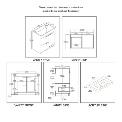 Hanover 30″ Vanity