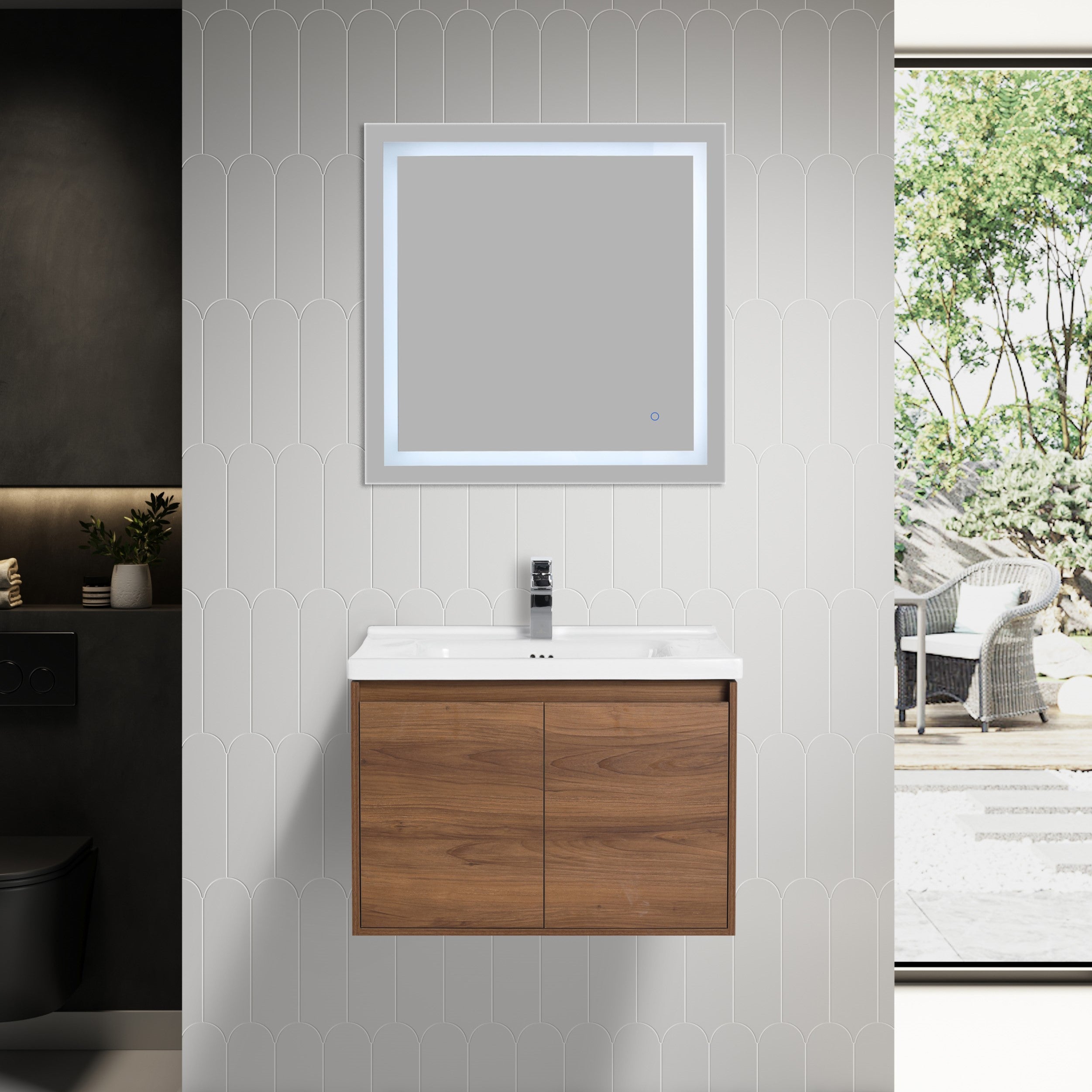 Bern 28″ Vanity With Ceramic Basin