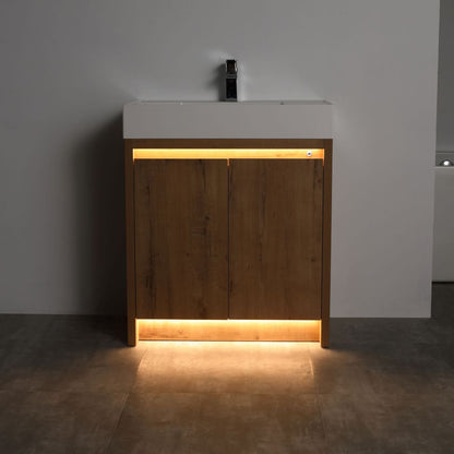 Capri 30″ Vanity （Dual LED Illuminated）