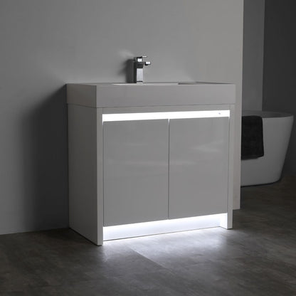 Capri 36″ Vanity （Dual LED Illuminated）