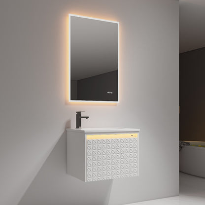 Thun 24″ Vanity With Droplet-Shaped Basin (LED Illuminated)