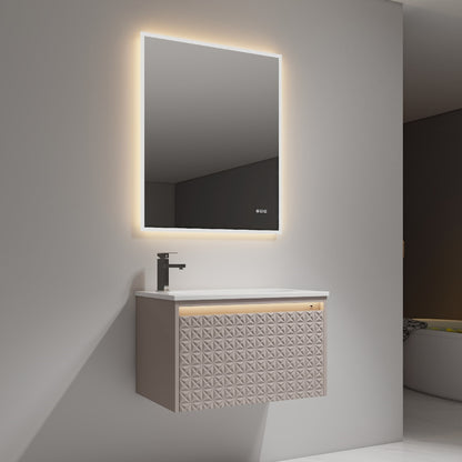 Thun 30″ Vanity With Droplet-Shaped Basin (LED Illuminated)