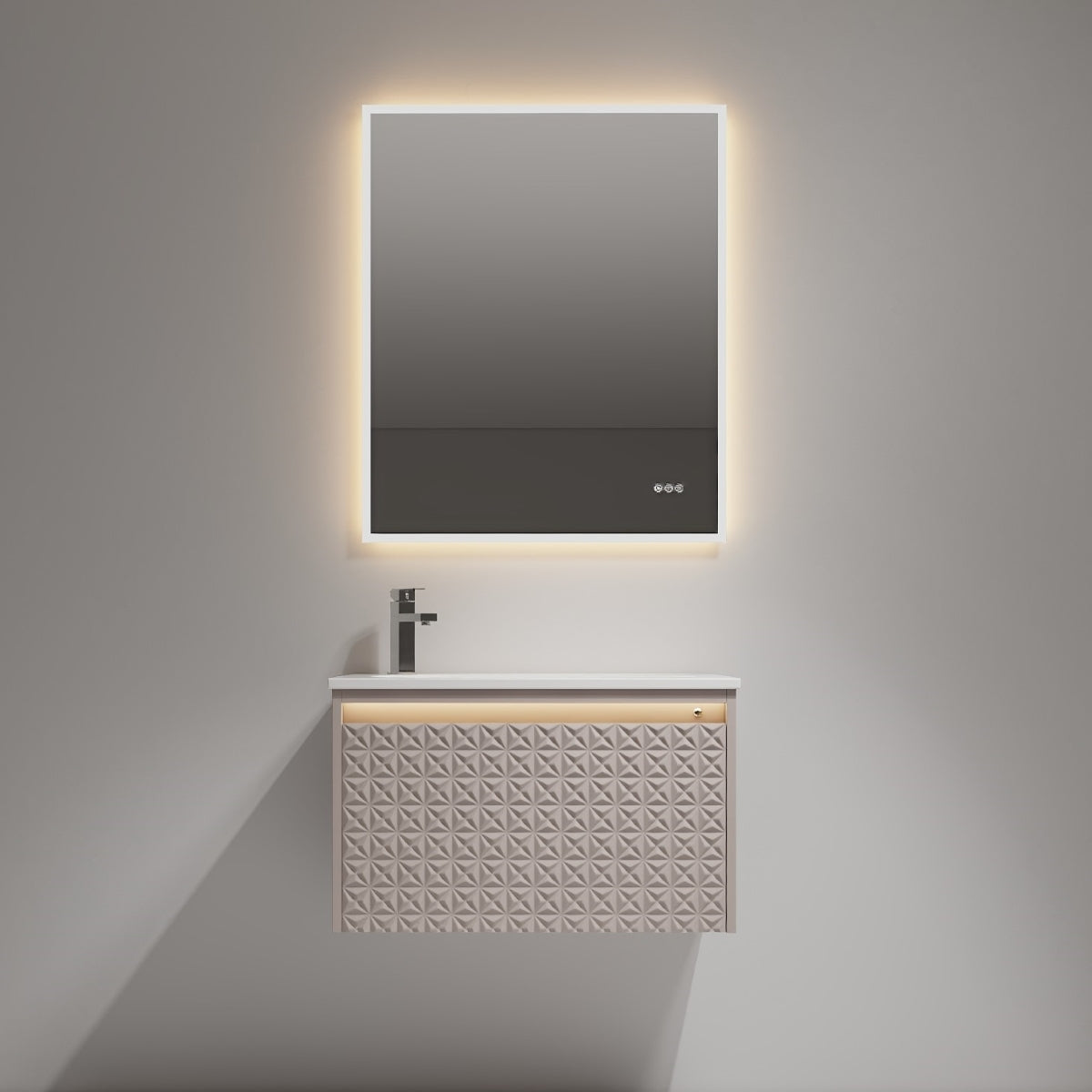Thun 30″ Vanity With Droplet-Shaped Basin (LED Illuminated)
