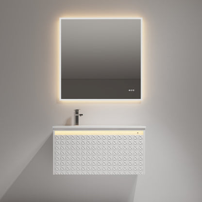 Thun 36″ Vanity With Droplet-Shaped Basin (LED Illuminated)