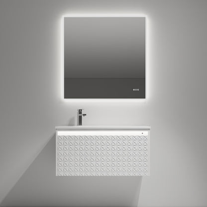 Thun 36″ Vanity With Droplet-Shaped Basin (LED Illuminated)