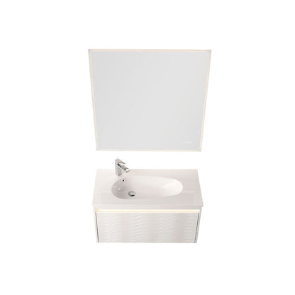 Voyage 36″ Vanity With Droplet-Shaped Basin (LED Illuminated)