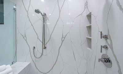 Calacatta Belleza V728 Countertops - Shop at Home Craft Studio - 3