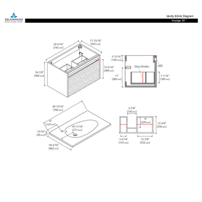 Voyage 30″ Vanity (LED Illuminated) With Regular Sink is Coming…