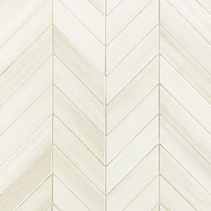 Watercolor Bianco Chevron 12X15 Mosaic