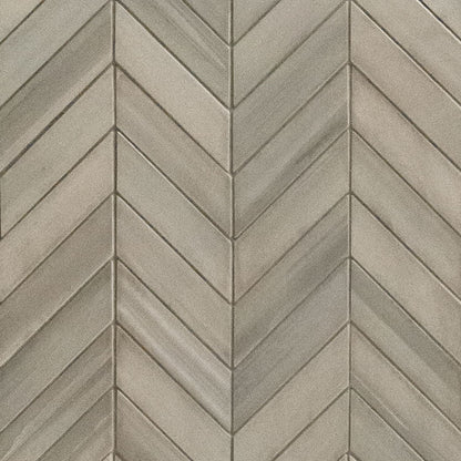 Watercolor Grigio Chevron 12X15 Mosaic
