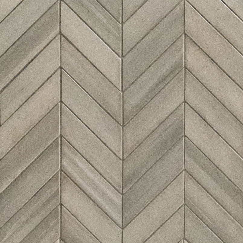 Watercolor Grigio Chevron 12X15 Mosaic