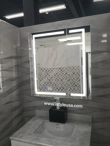 24" LED Ana Medicine Cabinet (Surface Mount/Recessed) (Left Hinge)
