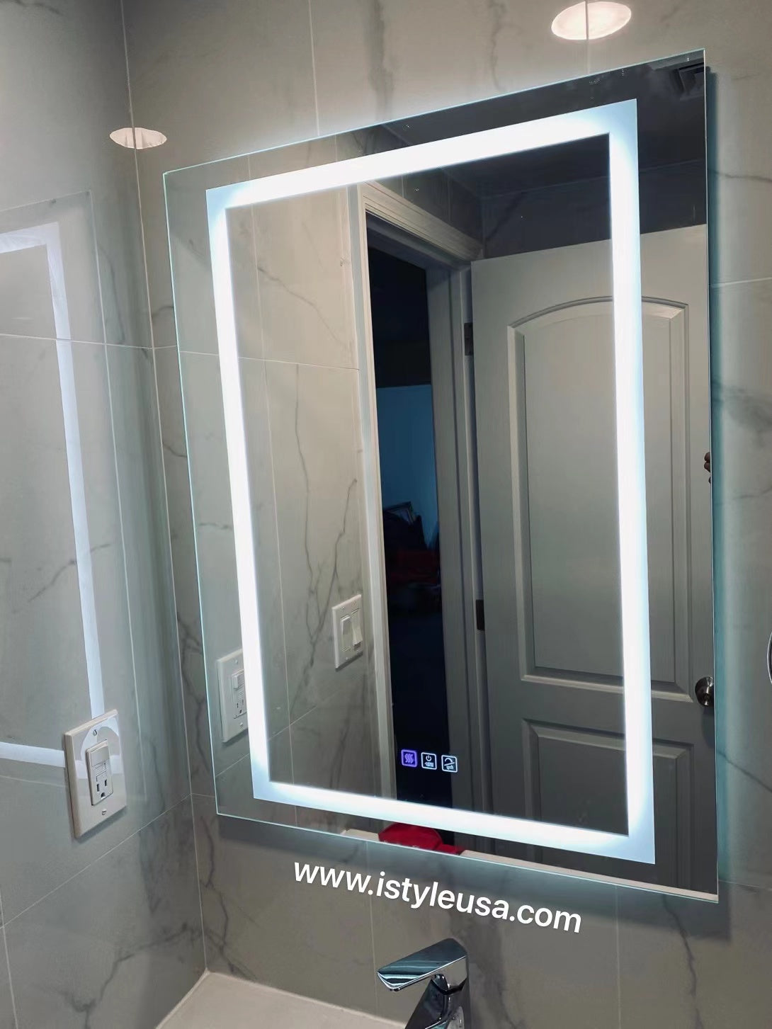 24" LED Ana Medicine Cabinet (Surface Mount/Recessed) (Left Hinge)