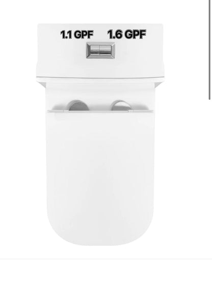 (T2706)/K-0329 One-Piece 27"h Dual Flush Toilet (12" Rough)
