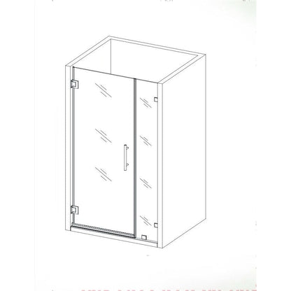 1PC Miko Hinge Door (Brushed Nickel)
