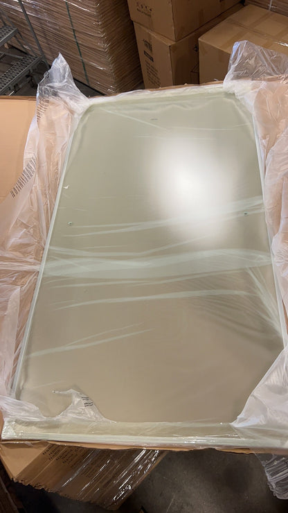 60" Frosted ASD Series Bypass Shower Door (5/16" Thickness) (Brushed Gold) Privacy