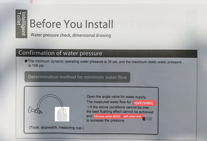 Model-2 Series 6000 G1W1 One-Piece Smart Toilet (Elongated)