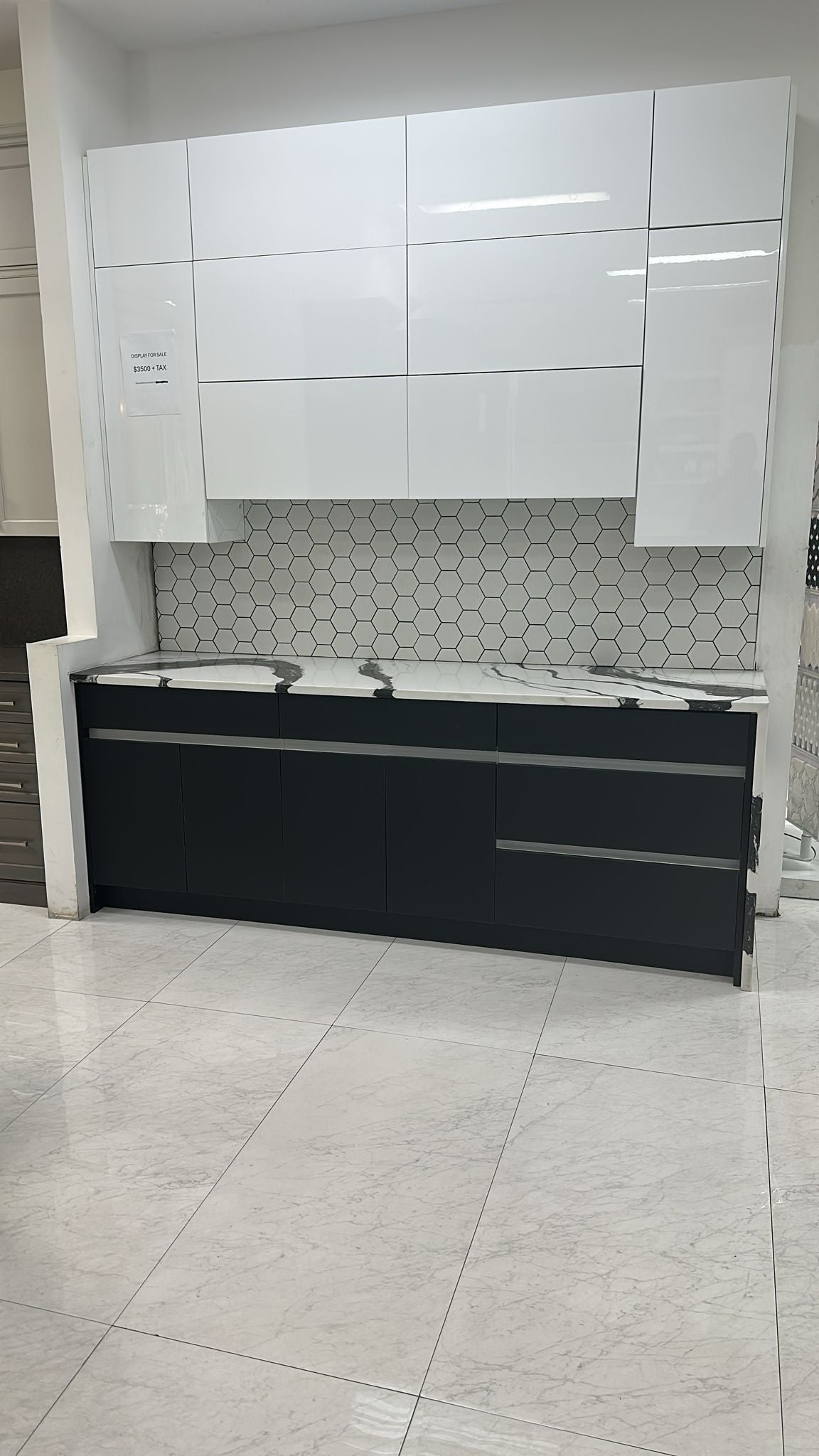 Wise Flat Panel 92¾" Modern Kitchen Set kitchen cabinets - Shop at Home Craft Studio - 1