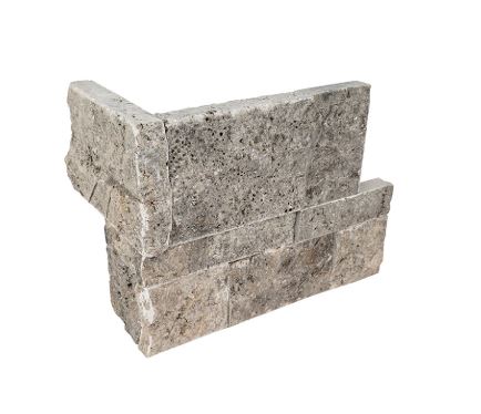 Silver Travertine Panel 9X24