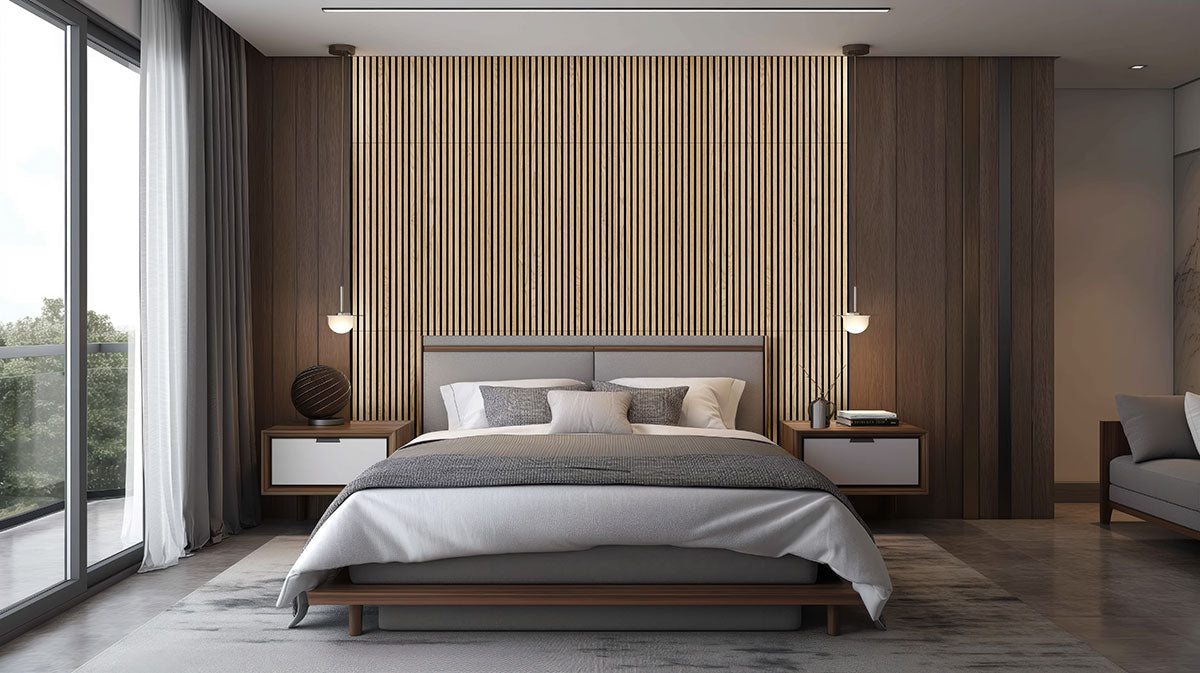 Natural Acoustic Wood Slat Panels