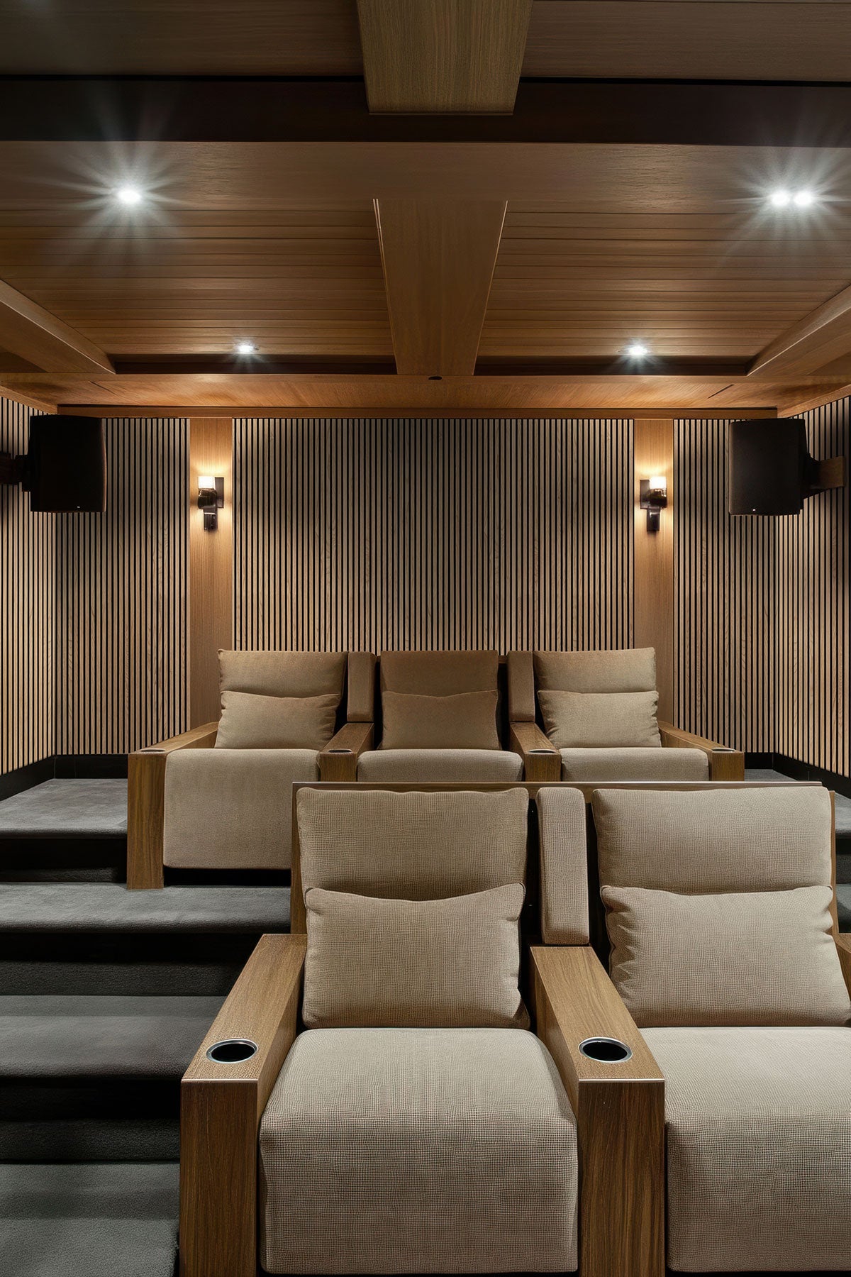 Natural Acoustic Wood Slat Panels