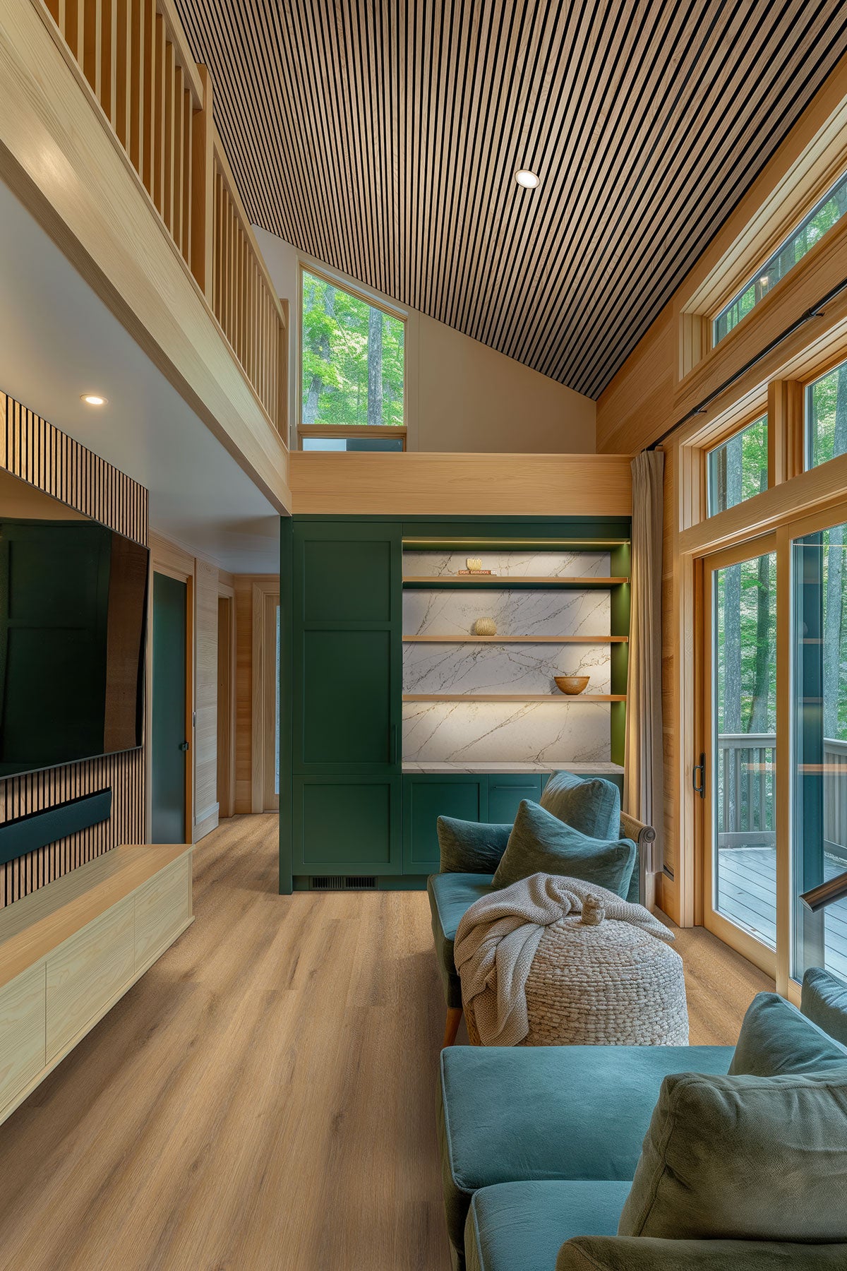 Natural Acoustic Wood Slat Panels