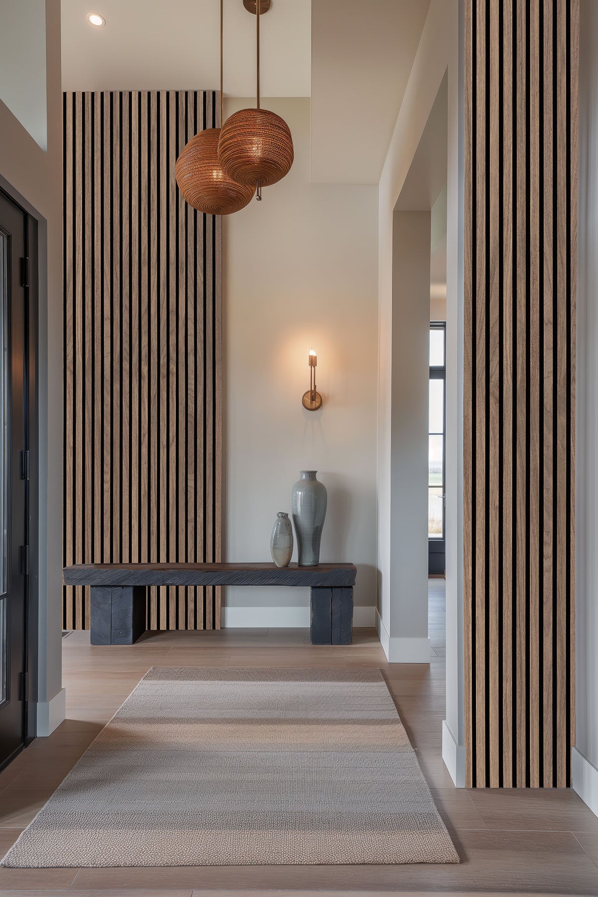 Tawny Acoustic Wood Slat Panels