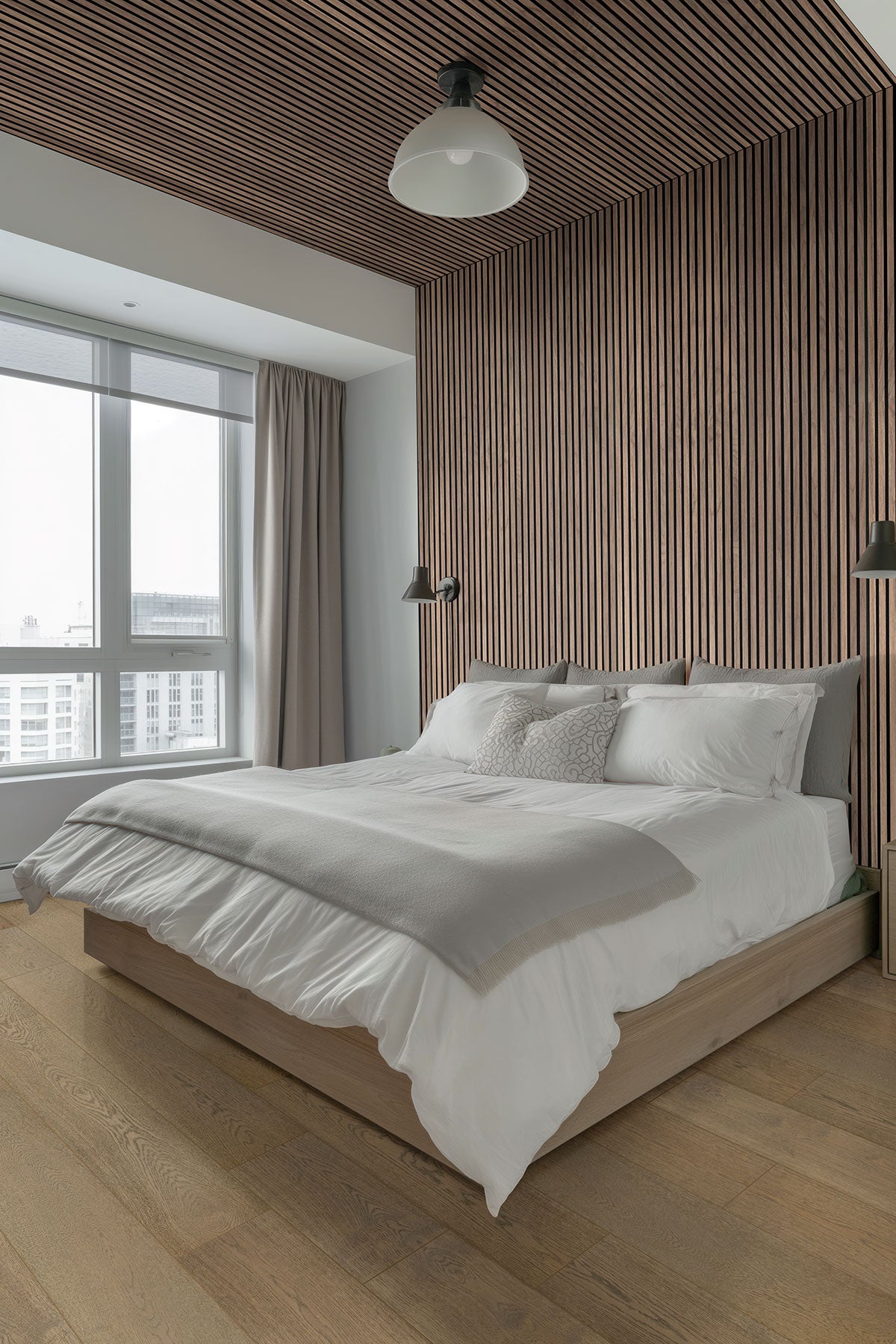 Tawny Acoustic Wood Slat Panels